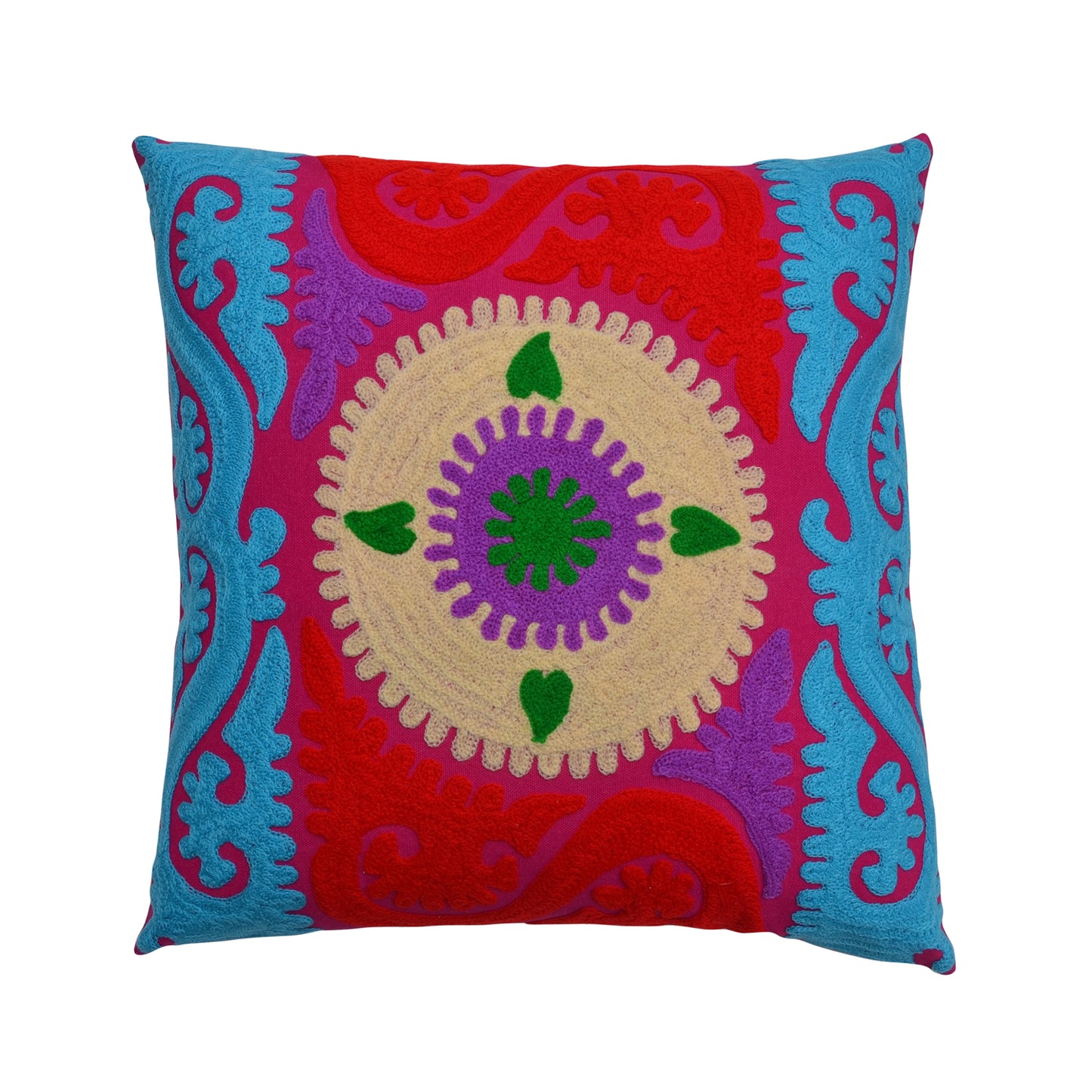 Tribal Embroidered Cushion Cover