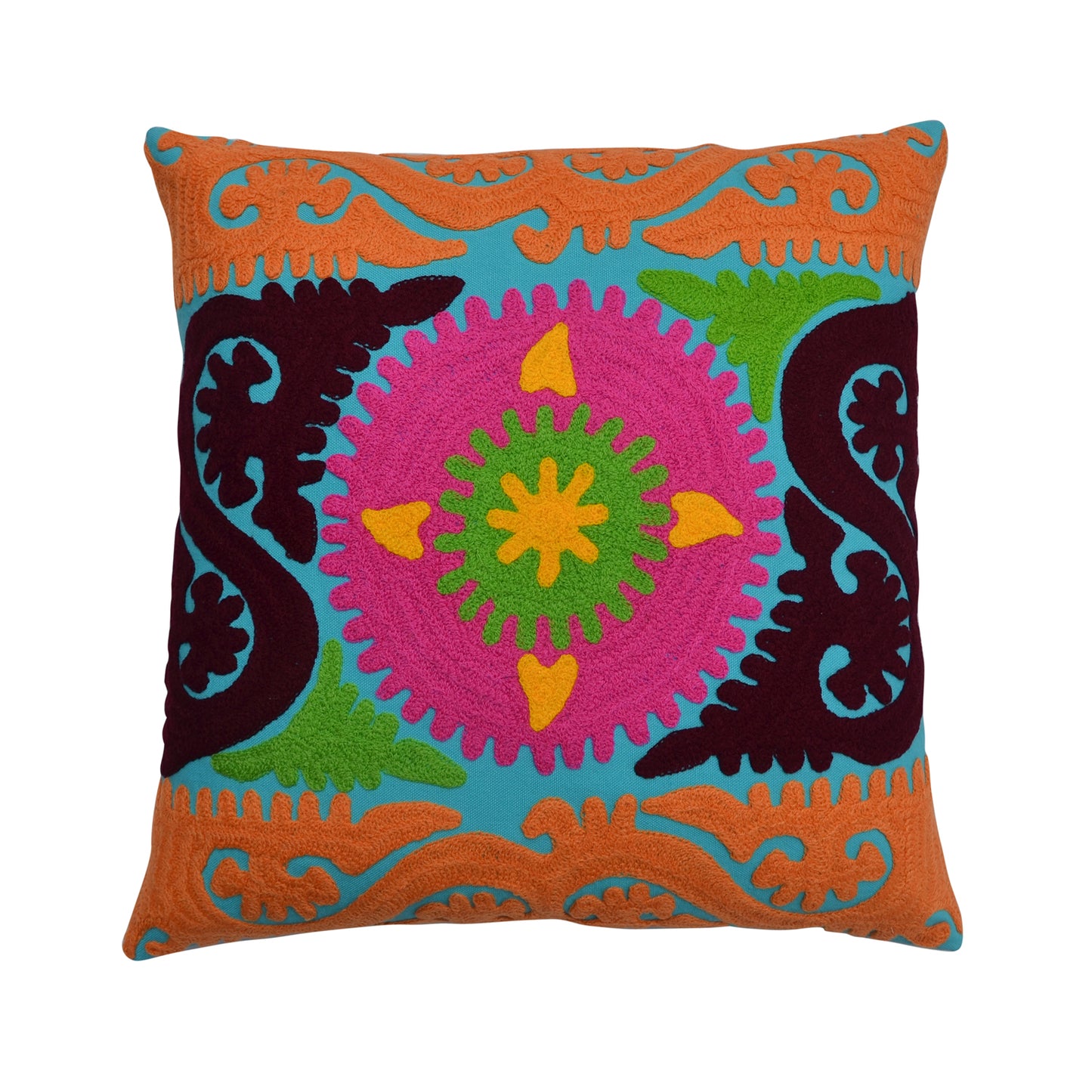 Tribal Embroidered Cushion Cover