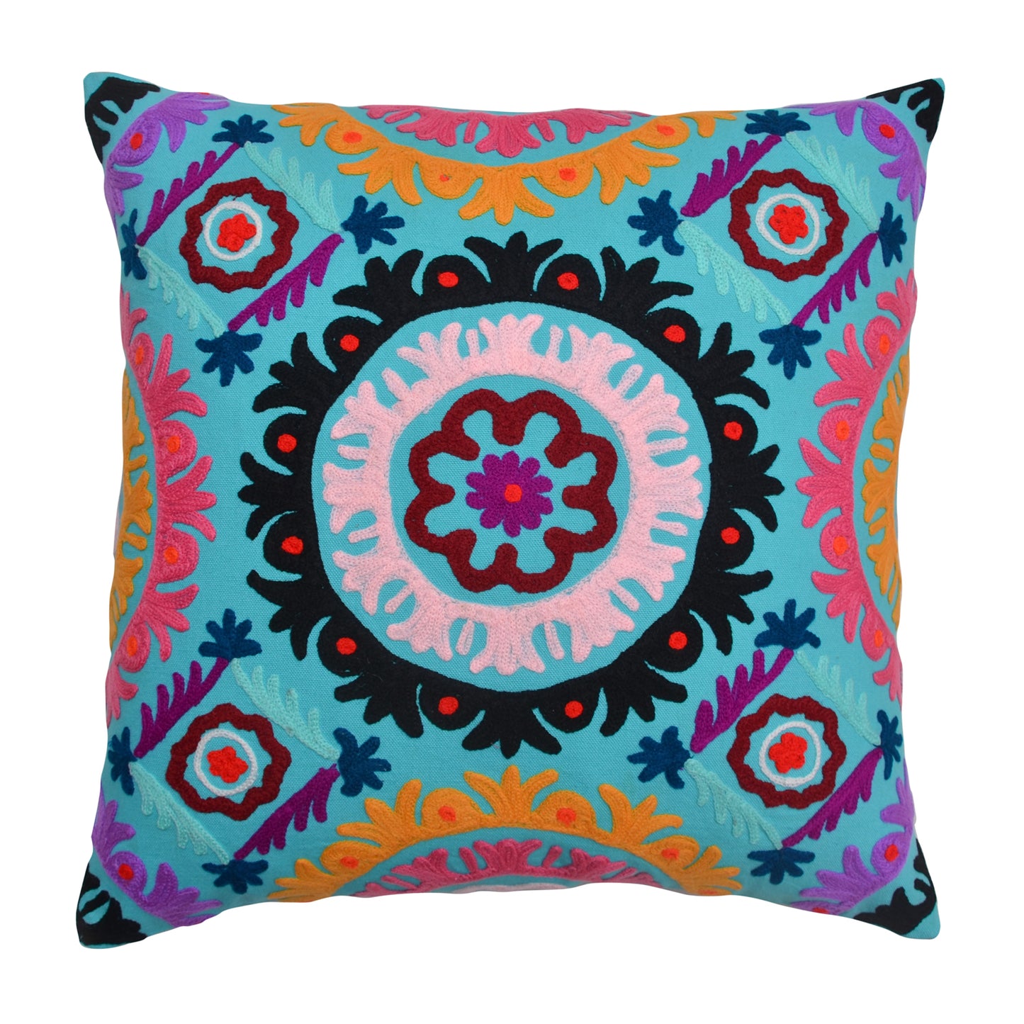 Boho Mandala Embroidered Cushion