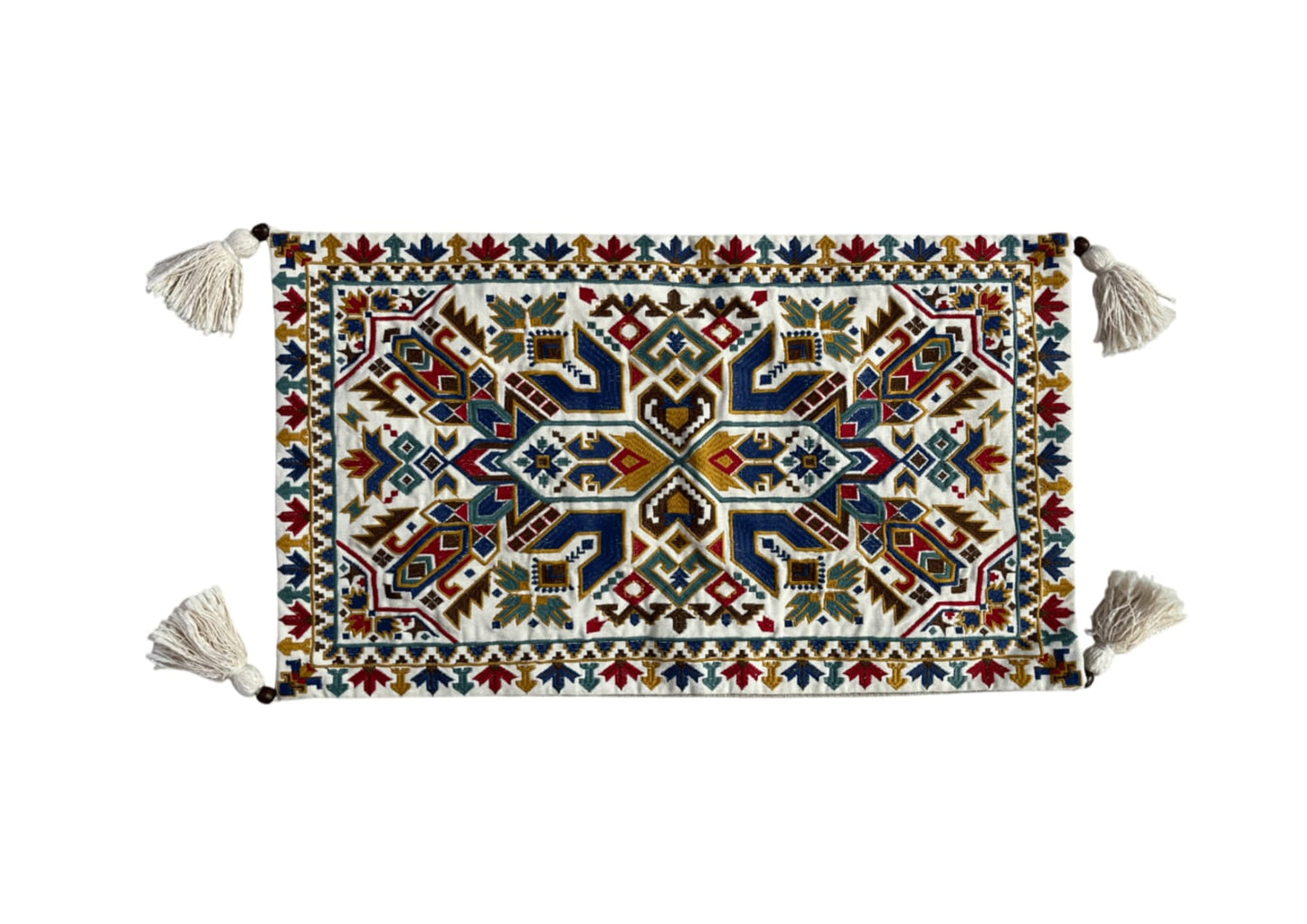 classic Handwoven Geometric Kilim-Inspired Pillow cover