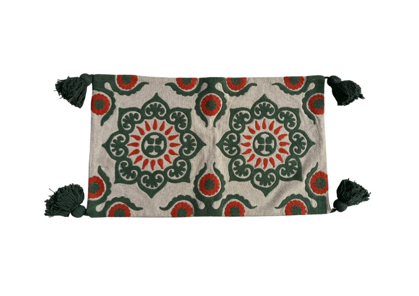 Mandala Pillow Cover with Tassels