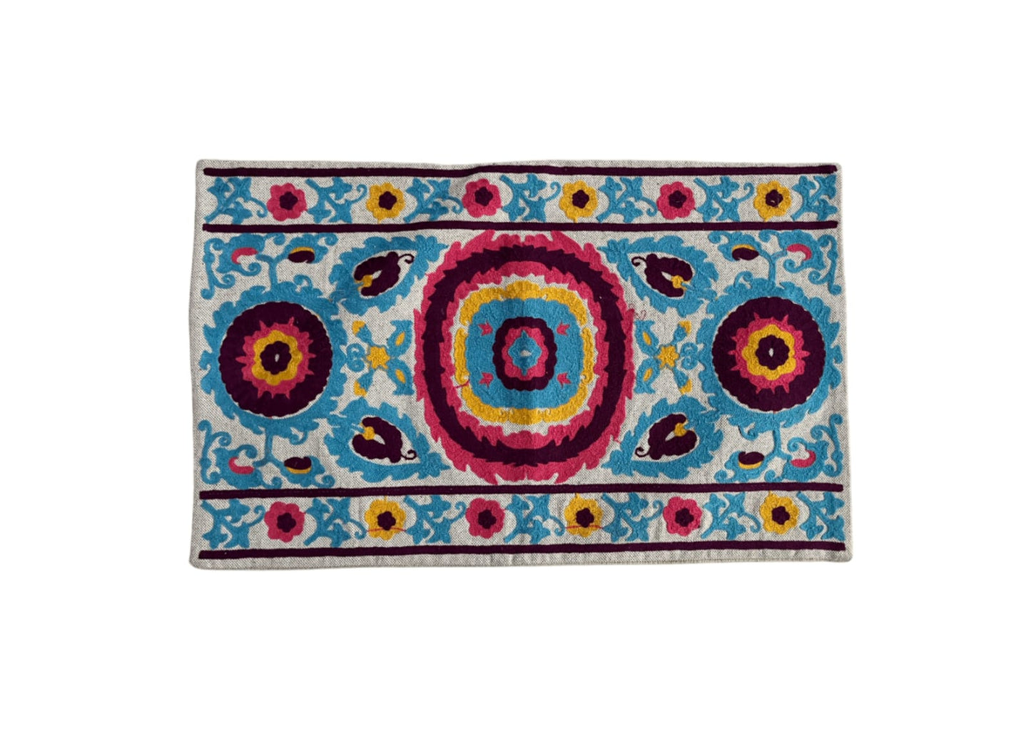 Vintage Suzani Embroidered Pillow Cover