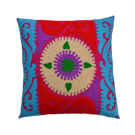 Tribal Embroidered Cushion Cover