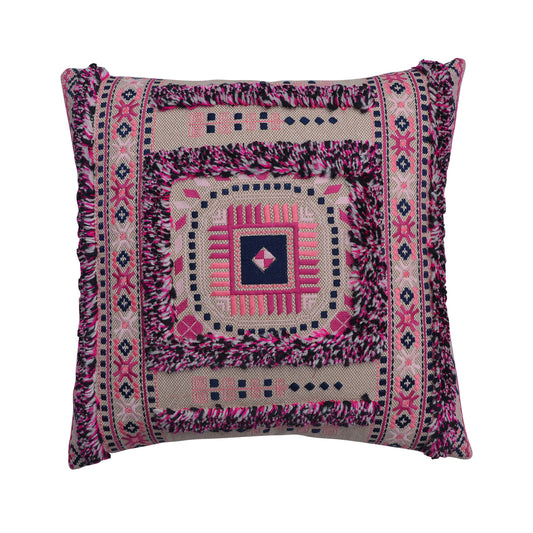 Boho Luxe Woven Throw Cushion