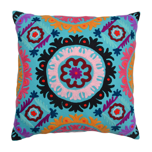 Boho Mandala Embroidered Cushion