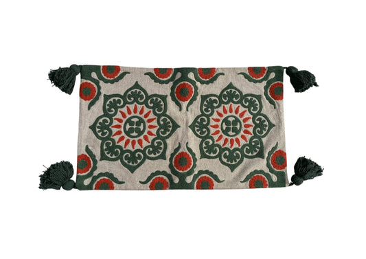 Mandala Pillow Cover with Tassels