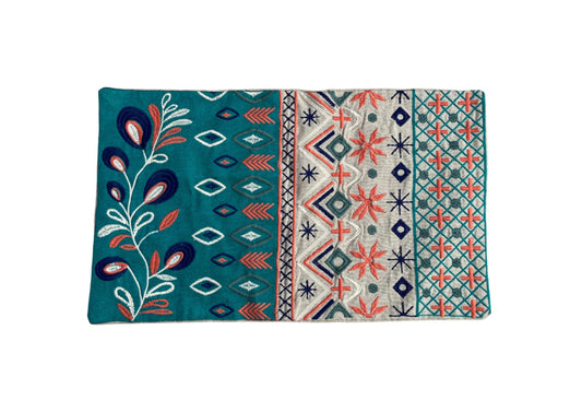 Embroidered Pillow Cover Boho Chic